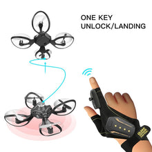 Load image into Gallery viewer, 2019 New Original W606-16 Valcano Gloves Control Interactive Mini Drone Quadcopter Wifi FPV 480P Camera RC Helicopter Quadcopter